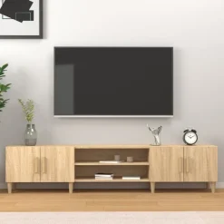 Tv-Meubels*vidaXL Tv-meubel 180x31,5x40 cm bewerkt hout Sonoma eiken