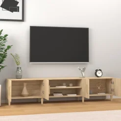 Tv-Meubels*vidaXL Tv-meubel 180x31,5x40 cm bewerkt hout Sonoma eiken