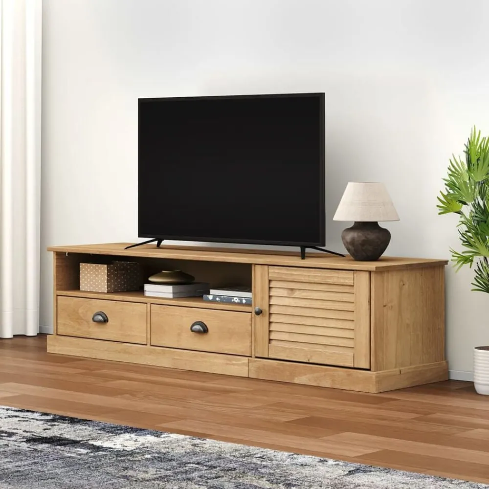 Tv-meubel VIGO 156x40x40 cm massief grenenhout>vidaXL Outlet