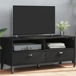 Tv-Meubels*vidaXL Tv-meubel VIKEN bewerkt hout Zwart