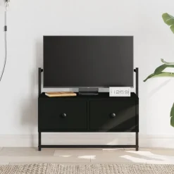 Tv-Meubels*vidaXL Tv-meubel wandgemonteerd 60,5x30x51 cm bewerkt hout Zwart