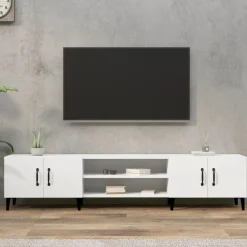 Tv-Meubels*vidaXL Tv-meubel 180x31,5x40 cm bewerkt hout Wit