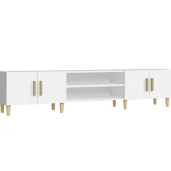 Tv-Meubels*vidaXL Tv-meubel 180x31,5x40 cm bewerkt hout Wit