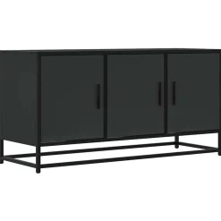 Tv-Meubels*vidaXL Tv-meubel 100x35x50 cm bewerkt hout en metaal Zwart