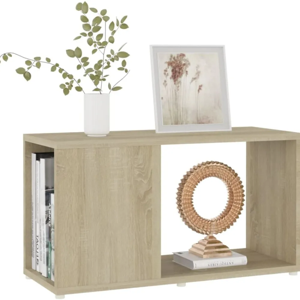 Tv-meubel 60x24x32 cm bewerkt hout kleurig>vidaXL
