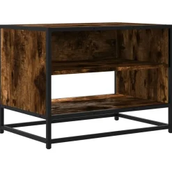 Tv-meubel 61x40x46 cm bewerkt hout metaal kleurig>vidaXL Online