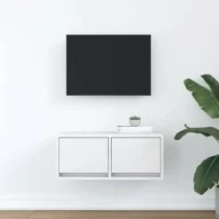 Tv-Meubels*vidaXL Tv-meubel 60x31x25,5 cm bewerkt hout Wit