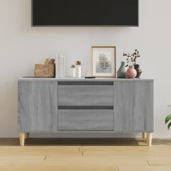 Tv-meubel 102x44,5x50 cm bewerkt hout eikenkleurig><noscript><img width=