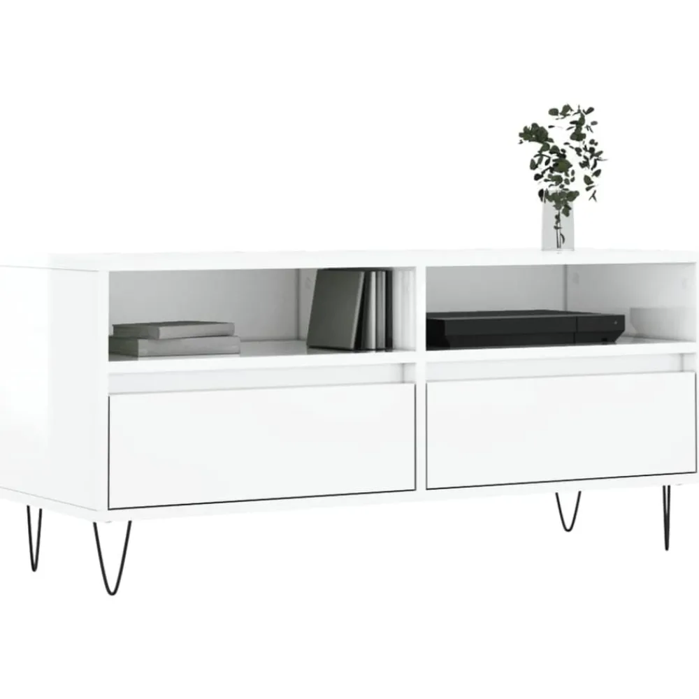 Tv-meubel 100x34,5x44,5 cm bewerkt hout>vidaXL Best