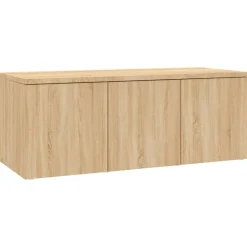 Tv-meubel 80x34x30 cm bewerkt hout kleurig>vidaXL Clearance