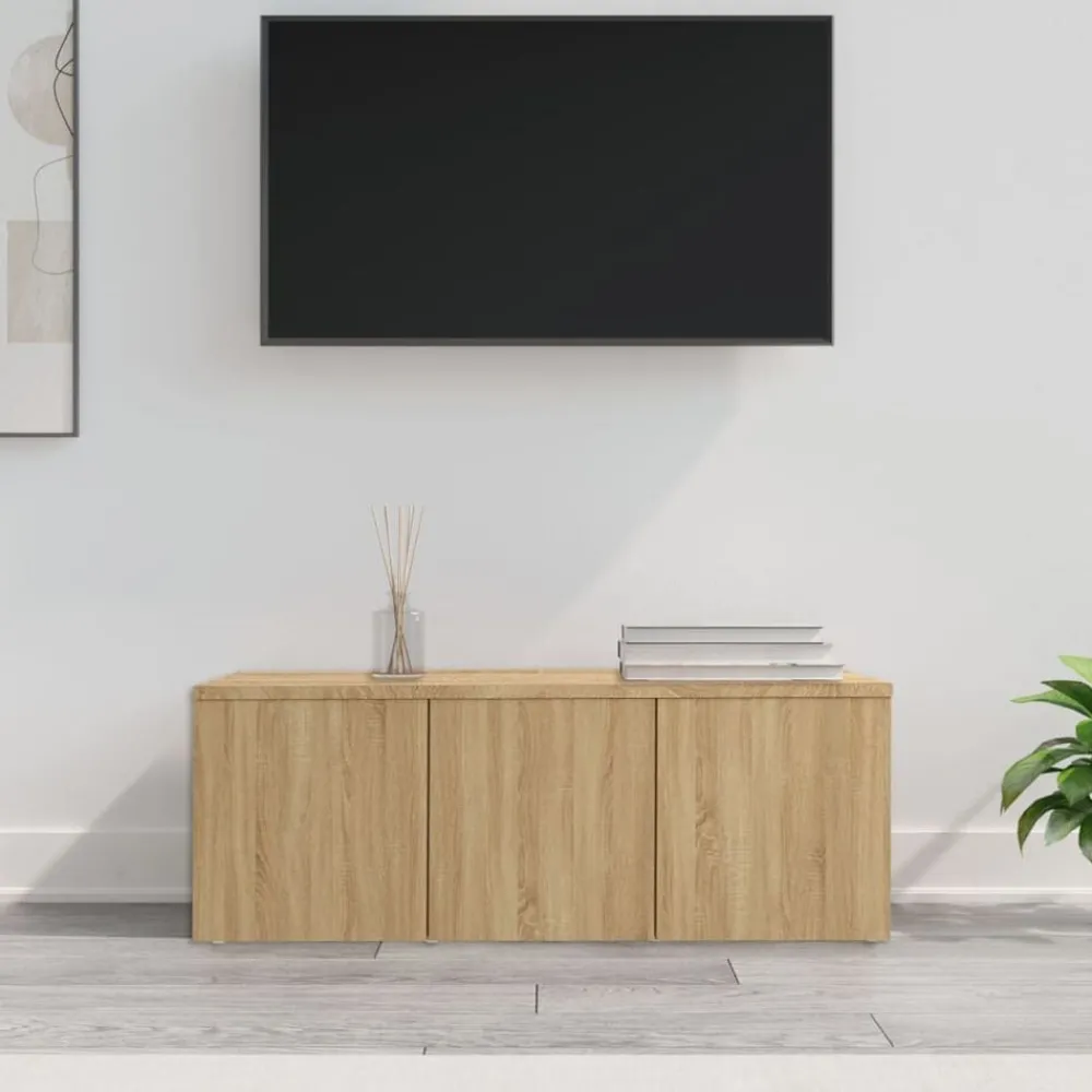 Tv-meubel 80x34x30 cm bewerkt hout kleurig>vidaXL Clearance