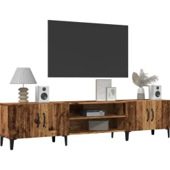 Tv-meubel 180x31,5x40 cm bewerkt hout kleurig><noscript><img width=
