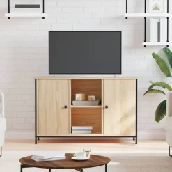 Tv-meubel 100x35x65 cm bewerkt hout kleurig>vidaXL Outlet