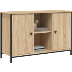 Tv-meubel 100x35x65 cm bewerkt hout kleurig><noscript><img width=