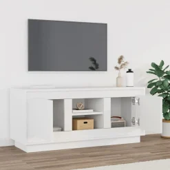 Tv-meubel 102x35x45 cm bewerkt hout><noscript><img width=