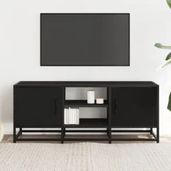 Tv-Meubels*vidaXL Tv-meubel 100x35x41 cm bewerkt hout en metaal Zwart