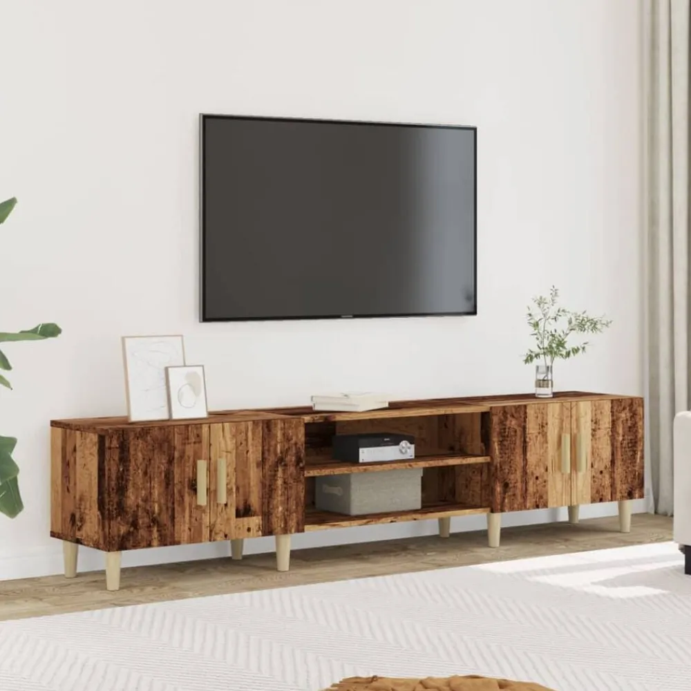 Tv-meubel 180x31,5x40 cm bewerkt hout kleurig>vidaXL Discount