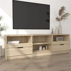 Tv-Meubels*vidaXL Tv-meubel 150x33,5x45 cm bewerkt hout kleurig Sonoma eiken