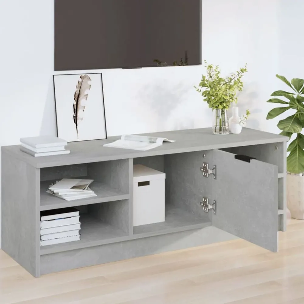 Tv-Meubels*vidaXL Tv-meubel 102x35,5x36,5 cm bewerkt hout Betongrijs