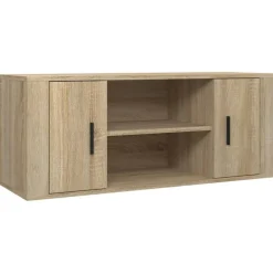 Tv-meubel 100x35x40 cm bewerkt hout kleurig>vidaXL Sale