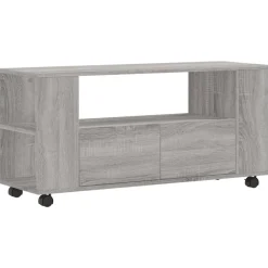 Tv-meubel 102x34,5x43 cm bewerkt hout eikenkleurig>vidaXL New