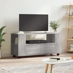 Tv-meubel 102x34,5x43 cm bewerkt hout eikenkleurig>vidaXL New