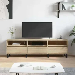 Tv-Meubels*vidaXL Tv-meubel 150x30x44,5 cm bewerkt hout kleurig Sonoma eiken