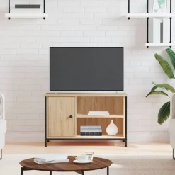 Tv-meubel 80x40x50 cm bewerkt hout kleurig>vidaXL Online