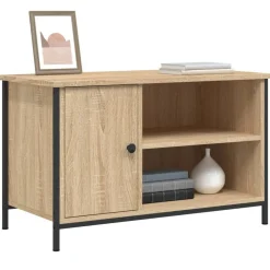 Tv-meubel 80x40x50 cm bewerkt hout kleurig><noscript><img width=