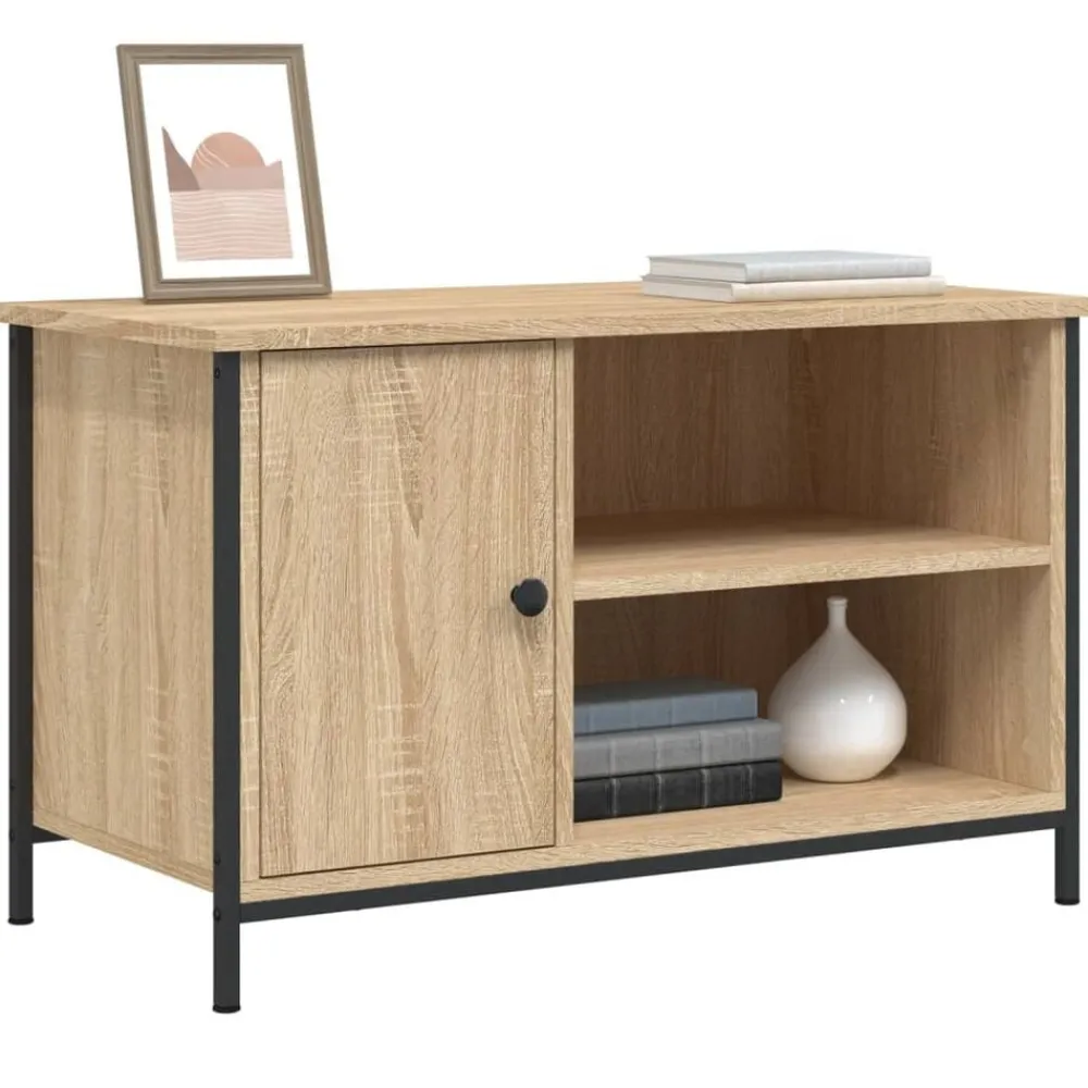 Tv-meubel 80x40x50 cm bewerkt hout kleurig>vidaXL Online
