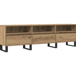 Tv-meubel 150x30x44,5 cm bewerkt hout artisanaal eikenkleur>vidaXL Sale