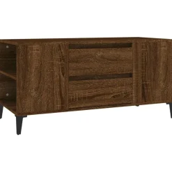 Tv-Meubels*vidaXL Tv-meubel 102x44,5x50 cm bewerkt hout bruin eikenkleur