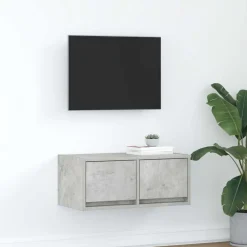 TV-meubel 60x31x25,5 cm bewerkt hout>vidaXL New
