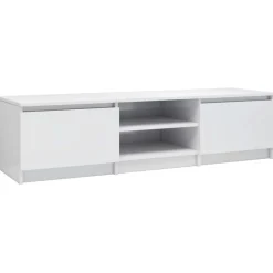 Tv-Meubels*vidaXL Tv-meubel 140x40x35,5 cm bewerkt hout Hoogglans wit