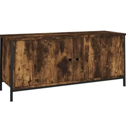 Tv-Meubels*vidaXL Tv-meubel 102x35x45 cm bewerkt hout kleurig Gerookt eiken