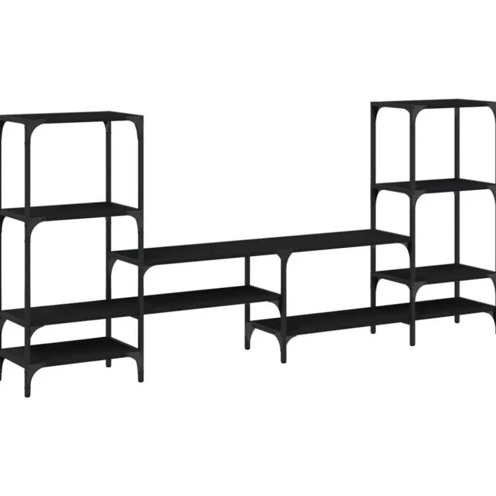 Tv-meubel 206,5x28,5x95 cm bewerkt hout>vidaXL New