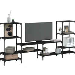 Tv-meubel 206,5x28,5x95 cm bewerkt hout>vidaXL New