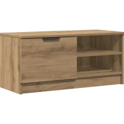 Tv-meubel 80x35x36,5 cm bewerkt hout artisanaal eikenkleur>vidaXL