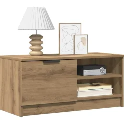 Tv-meubel 80x35x36,5 cm bewerkt hout artisanaal eikenkleur><noscript><img width=