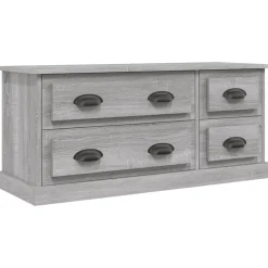 Tv-meubel 100x35,5x45 cm bewerkt hout eikenkleurig>vidaXL Clearance