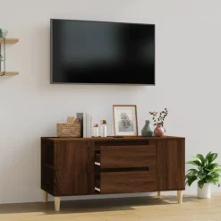 Tv-meubel 102x44,5x50 cm bewerkt hout>vidaXL Outlet