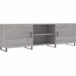Tv-Meubels*vidaXL Tv-meubel 150x30x50 cm bewerkt hout eikenkleurig Grijs sonoma