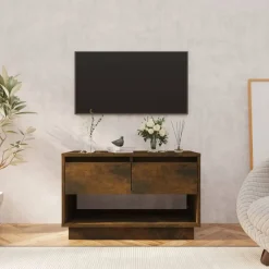 Tv-meubel 70x41x44 cm bewerkt hout kleurig>vidaXL