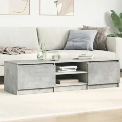 Tv-Meubels*vidaXL Tv-meubel 140x40x35,5 cm bewerkt hout Betongrijs