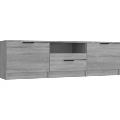 Tv-meubel 140x35x40 cm bewerkt hout eikenkleurig>vidaXL Discount