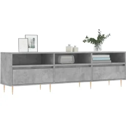 Tv-Meubels*vidaXL Tv-meubel 150x30x44,5 cm bewerkt hout Betongrijs