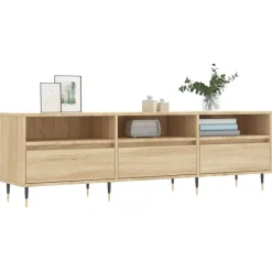 Tv-meubel 150x30x44,5 cm bewerkt hout kleurig><noscript><img width=