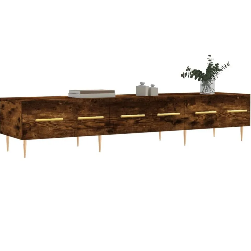 Tv-meubel 150x36x30 cm bewerkt hout kleurig>vidaXL New