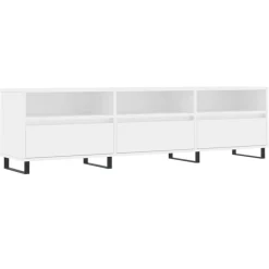 Tv-Meubels*vidaXL Tv-meubel 150x30x44,5 cm bewerkt hout Wit