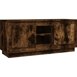 Tv-Meubels*vidaXL Tv-meubel 102x35x45 cm bewerkt hout kleurig Gerookt eiken